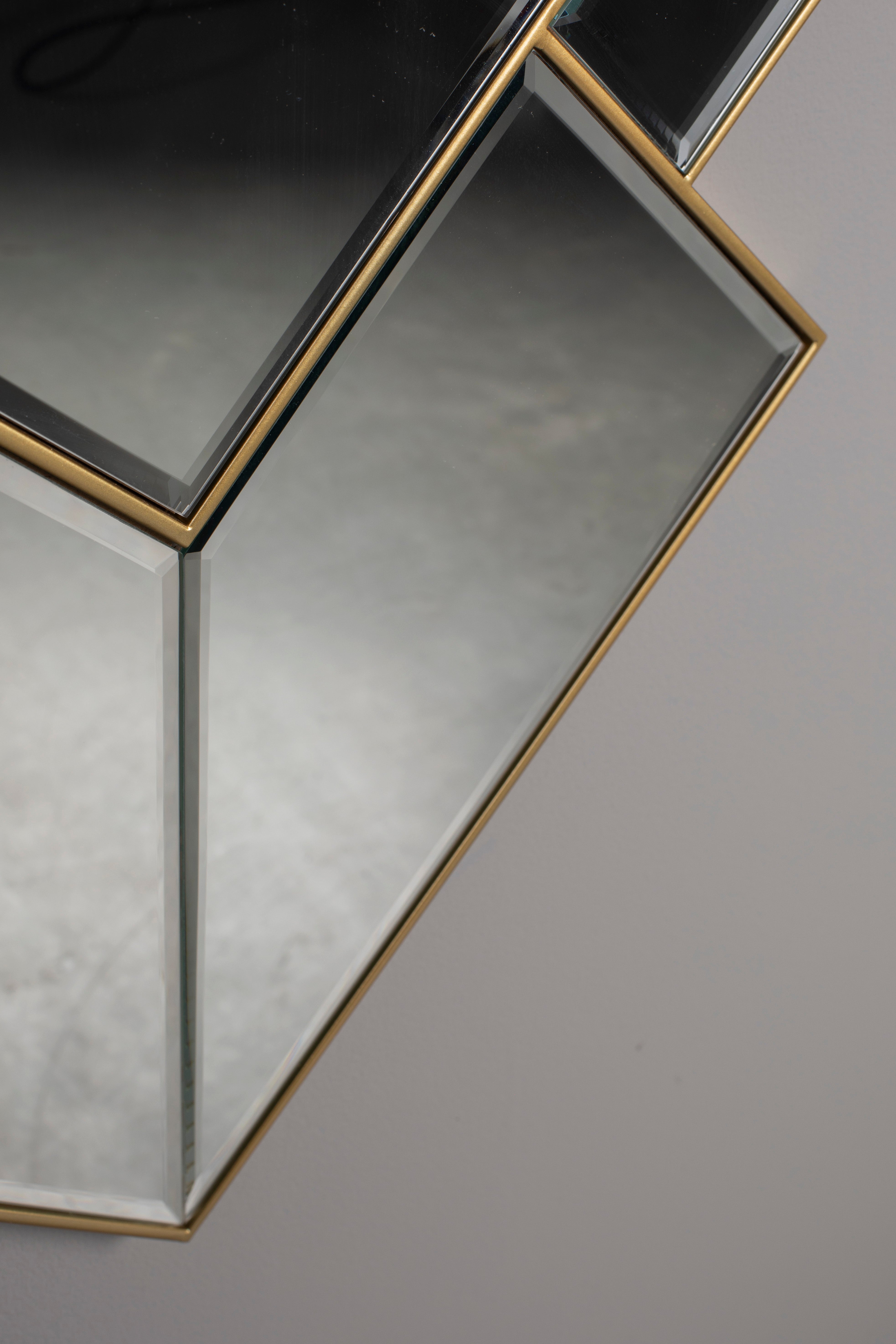 Dutchbone Miyu Layered Diamonds Wall Mirror